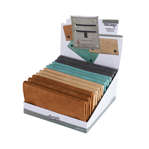 Tabakbeutel, 4 verschiedene Farben VE12