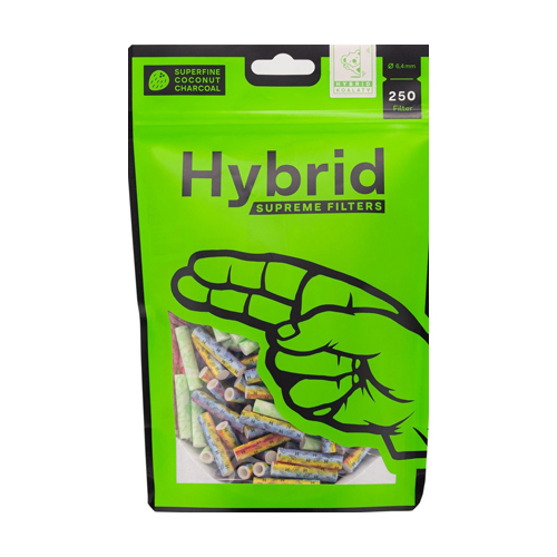 Hybrid Supreme Filters, COLORFUL, 6.4 mm Diameter, 250 Per Bag