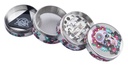 Metall-Grinder, 40mmØ, 4-teilig, SKULL COLOR
