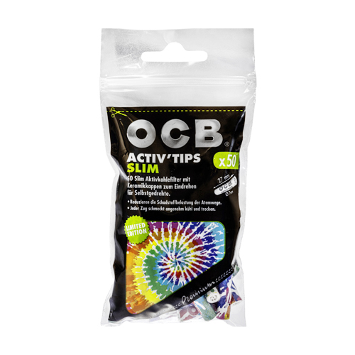 OCB ACTIV'Tips Slim, 7mmØ, 27mm lang, 1x50er, LE