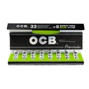 OCB Premium KS Slim schwarz mit ACTIVE Tips, VE20