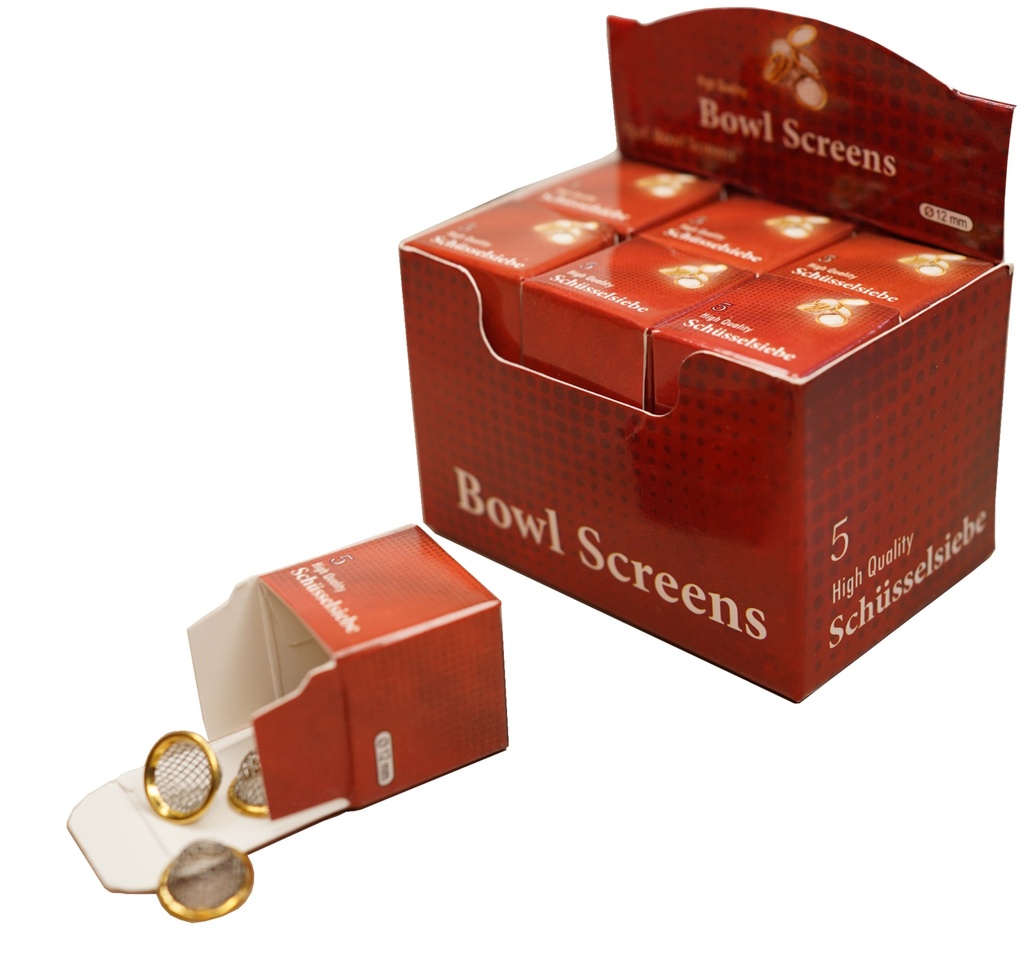 Stahl-Schüsselsiebe, 12 x 5 Stück, 12 mm Ø