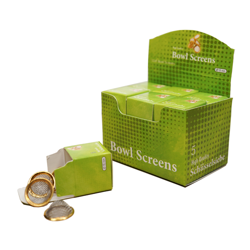 Steel Bowl Screens, 12 X 5 Pieces, 18 mm Ø