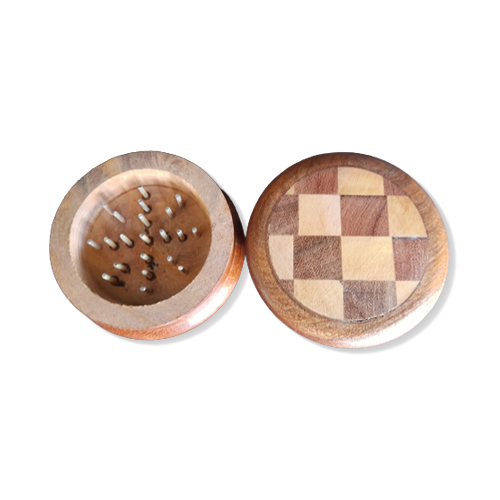 Wooden Grinder, 60 mm Ø, CHESS, 2-piece