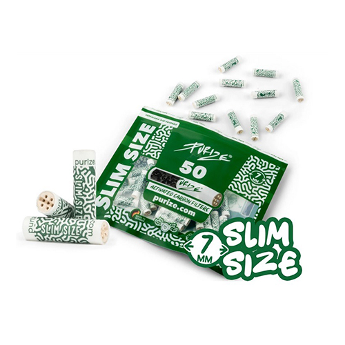 PURIZE Activated Carbon Filter 1x50, SLIM 7mmø