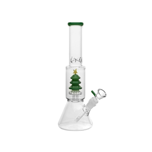 Glass Bong, Christmas Tree, 32 cm