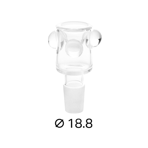 [EK16L] GLASS Plug Head, 18.8 Mm, Studded