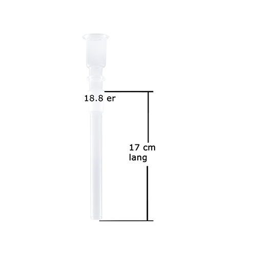 GLASS Downstem 17cm, 18.8 cm Cylinder