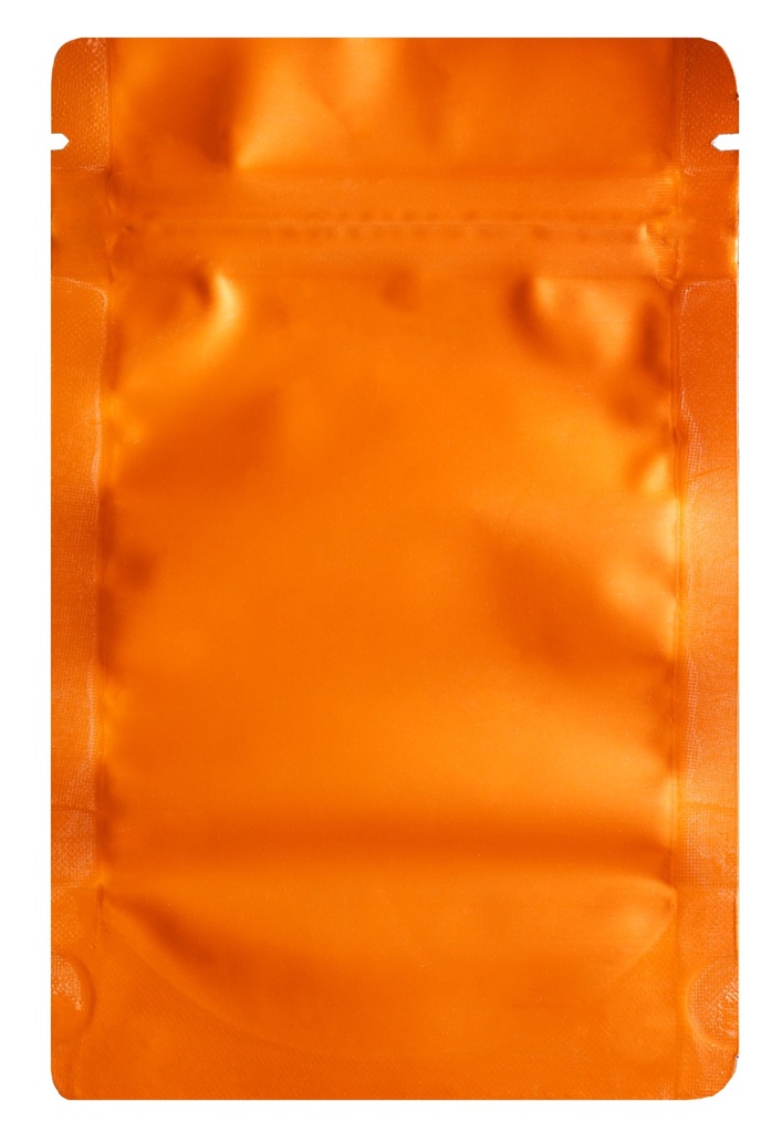 Mylarbeutel 140 x 85 mm, VE50, MATTE ORANGE