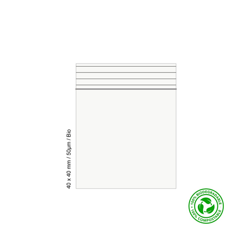 Poly Bag 4 X 4 Cm, 50 Μ, 100% Organic, VE1000