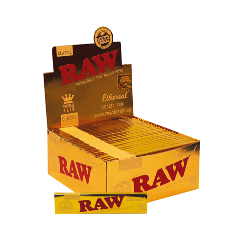 RAW KS Slim Papers "GOLD", VE50, 32 Leaves