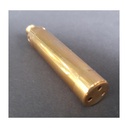 Messing Pfeife, Gold, 6,5cm lang und schraubbar