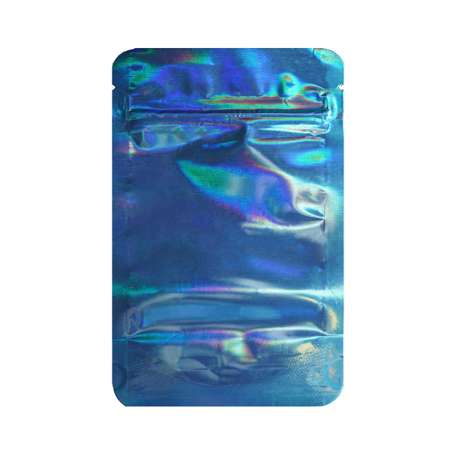 Mylar Bags 140 X 85 Mm, Pack Of 50, Blue Holographic