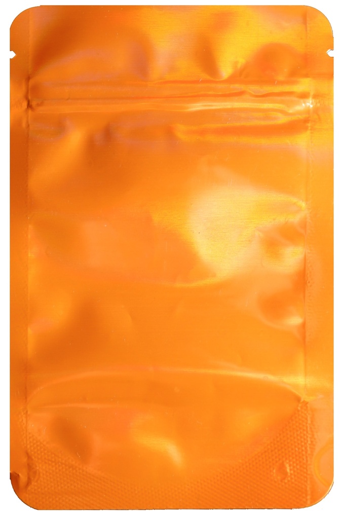Mylarbeutel 140 x 85 mm, VE50, ORANGE HOLOGRAPHIC