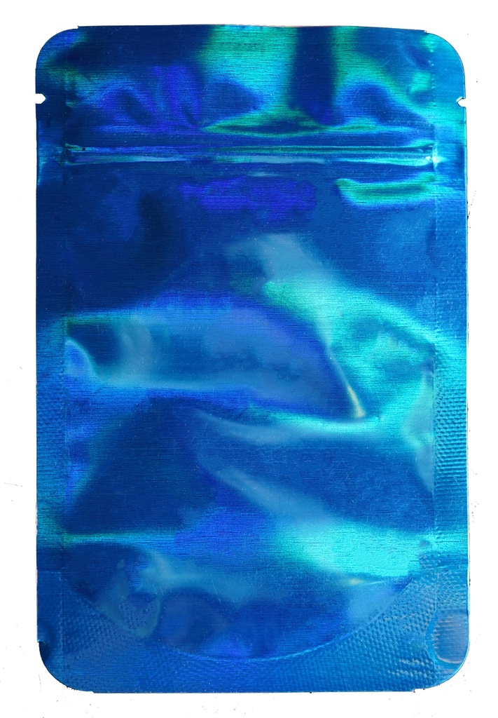 Mylarbeutel 140 x 85 mm, VE50, DARK BLUE HOLOGRAPHIC