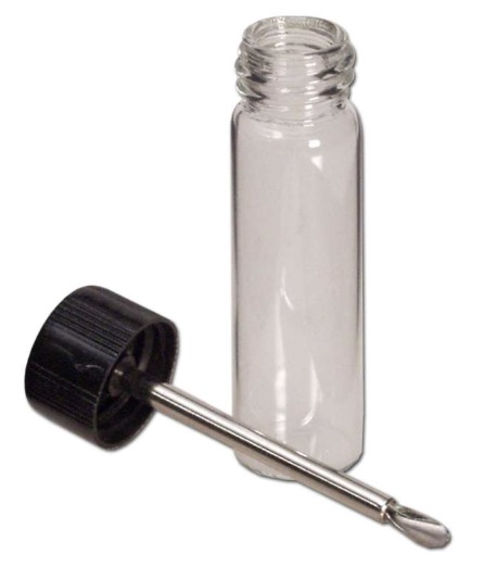 Glas-Dose mit Spoon, clear, 5 Stück, je 5ml