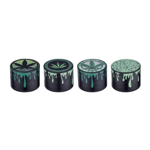 Metal Grinder, 40 mm Diameter, 4-piece, DRIPPING Leaf