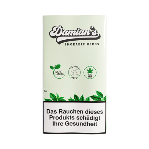 Damian's, Smoking Herbs, Nicotine-free, 20g Pouch