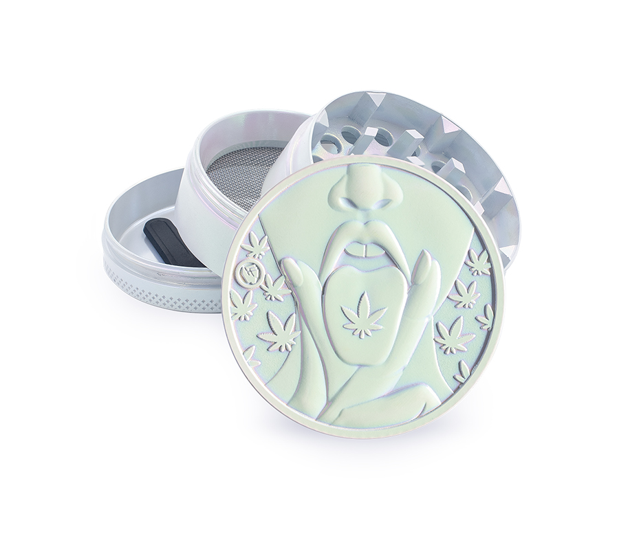 Metall Grinder, ICY PEARL 420 GIRL, 50mmØ,4-teilig