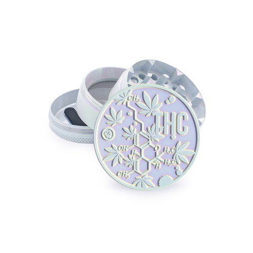 Metall Grinder, ICY PEARL THC MOLECULE, 50mmØ