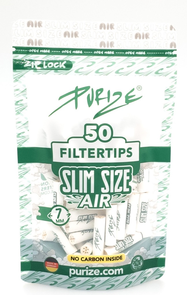 PURIZE Slim AIR, OHNE Aktivkohle, 1x50er, 7mmØ 