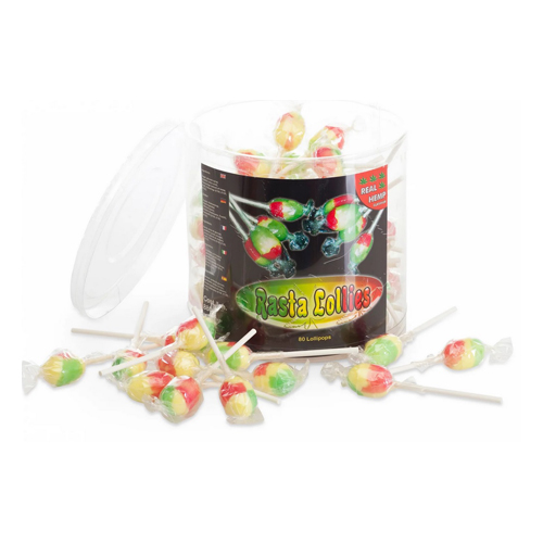 Hemp Lolly Rasta-farben, VE80, Stück á 11g