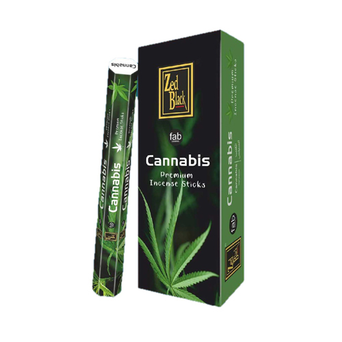 Incense, Zed Black, CANNABIS, 6 Packs Of 20 pcs