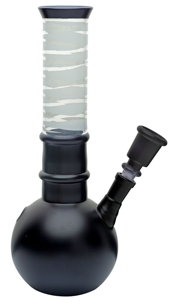 Glass Bong, 14.5 Mm, 24 Cm, Black, 42 mm Diameter