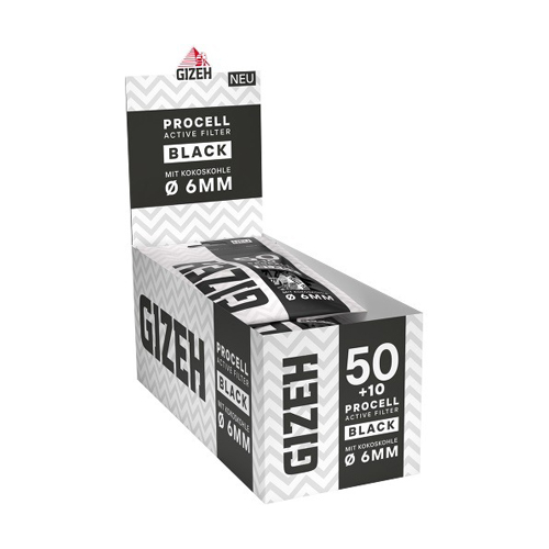Gizeh ACTIV Filter PROCELL, 50+10, BLACK, 6 mm Ø
