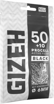 Gizeh ACTIV Filter PROCELL, 50+10, BLACK, 6 mm Ø