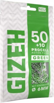 Gizeh ACTIV Filter PROCELL, 50+10, GREEN, 6 mm Ø
