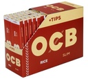 OCB RICE, Slim King Size With Tips, VE32