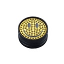 Metal Grinder, 30mmø, 2-piece, Yellow Smile