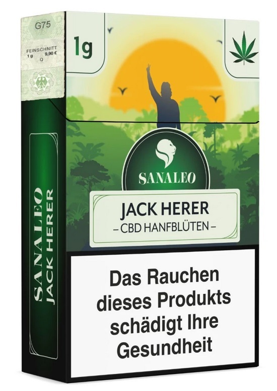 Jack Herer CBD Flowers, 1g, With Tax Stamp