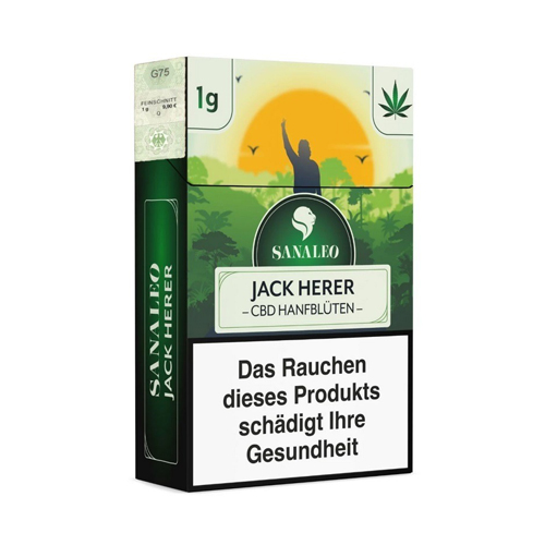 Jack Herer CBD Flowers, 1g, With Tax Stamp
