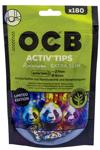 OCB ACTIV Tips Extra Slim 180er, 6mmØ