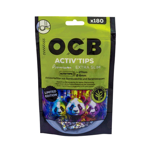 [ZU3SE180] OCB ACTIV Tips Extra Slim 180er, 6mmØ