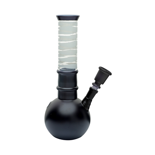Glass Bong, 14.5 Mm, 24 Cm, Black, 42 mm Diameter