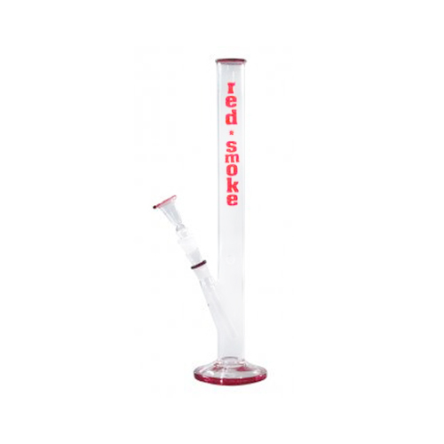 Glass Bong Cylinder, Red Smoke, 46 Cm, 18.8 mm