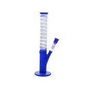 Glass Bong - 14.5 cm - 35 cm - Blue, 42 mm Ø
