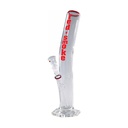 Glass Bong - 18.8 cm - 40 cm - Red Smoke