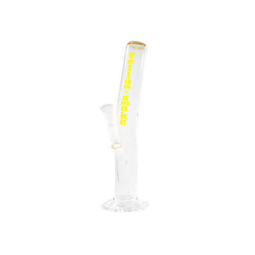 Glass Bong - 18.8 cm - 40 cm - Yellow Smoke - Round Base