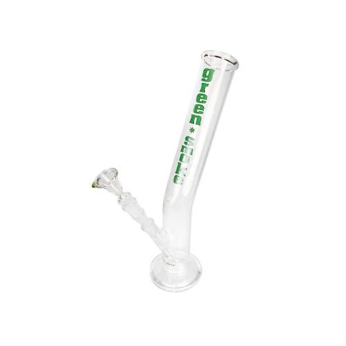 Glass Bong - 18.8 cm - 40 cm - Green Smoke - Round Base