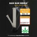 Glass Bong, 14.5 Cm, 29 Cm, 42 mm Ø, Plastic Base