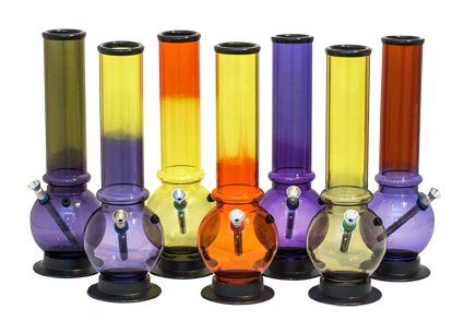 [ST1] Acrylic Bong, Colored, Ice, With Ball, approx. 29.5 cm