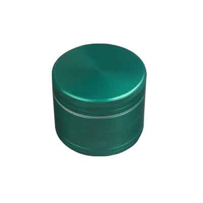 [WN54G] Aluminum Grinder GREEN, 50 mm Ø, 4-piece With Sieve, CNC*