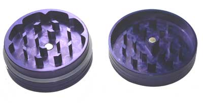 [WN52B] Alu-Grinder-5cm-2 Part-blau*