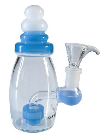 [SSC10142MBL] Baby Bottle Bong, Blue, 15cm