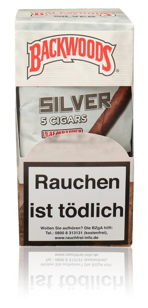 [BWOO5] Backwoods Silver VE 8 Packs Of 5 Cigars