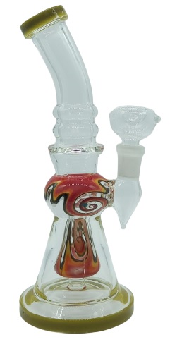 [SSC10087] Bong With Conical Bowl + Ash Catcher, 20 cm